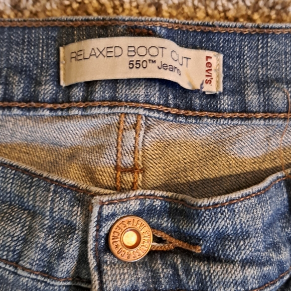 Vintage Y2K Levi's Relaxed Boot Cut 550 Denim Blue Jeans Women's Size 10 Short - Picture 2 of 9